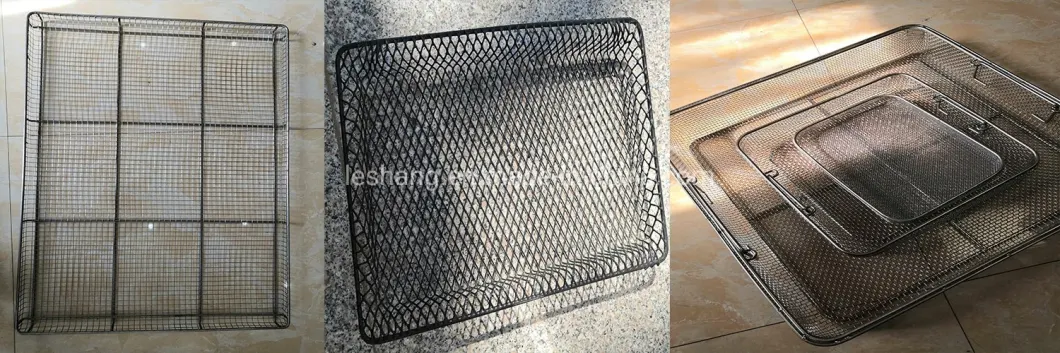 Food Grade 304 Stainless Steel Wire Mesh Drying Tray for Vegetable Fruit